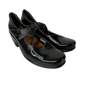 Naot Classic Pleasure Mary Jane Black Leather Comfort Work Shoes EU 38